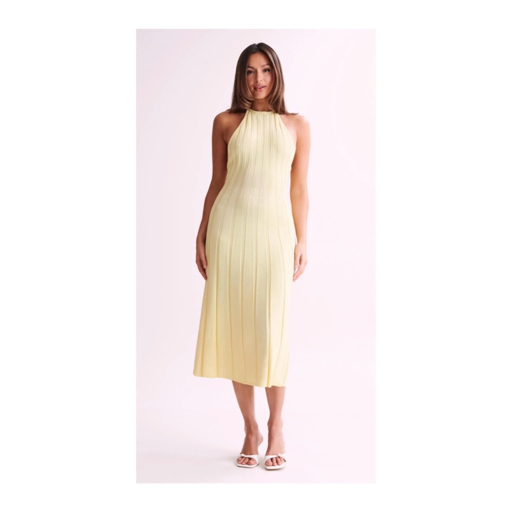 NWT Meshki Adrienne Yellow/Lemon Dress